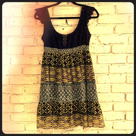Mixed Media Free People Dress - Picture 1 of 7